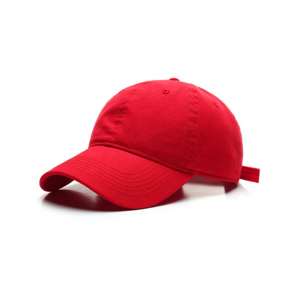 red color cap 6 panel cap