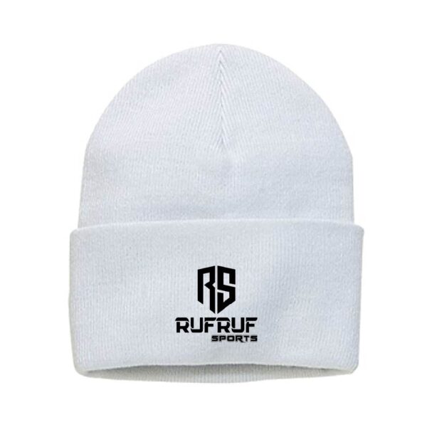 White Beanie with Custom Logo
